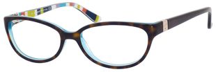  clear/tortoise aqua striped