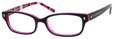  clear/black pink striped