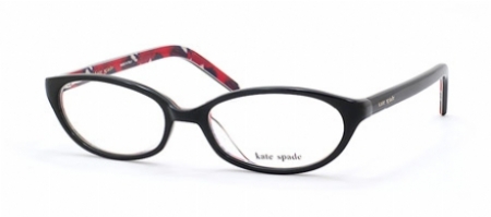  black red floral/clear
