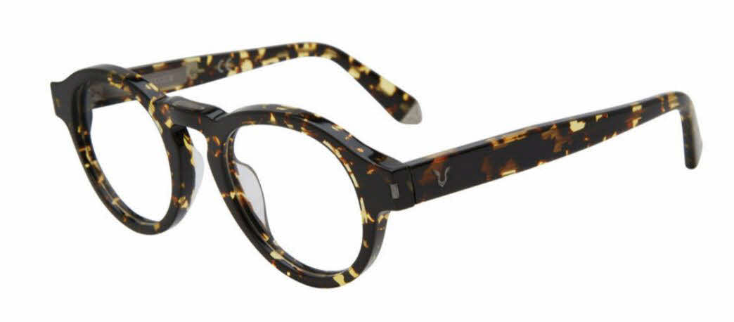  clear lens/pattern brown yellow