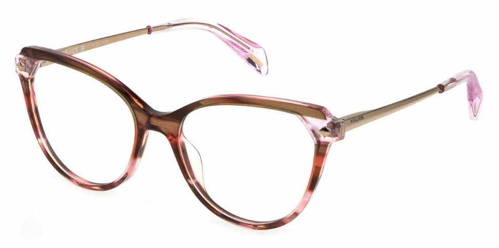  clear lens/brown pink orange