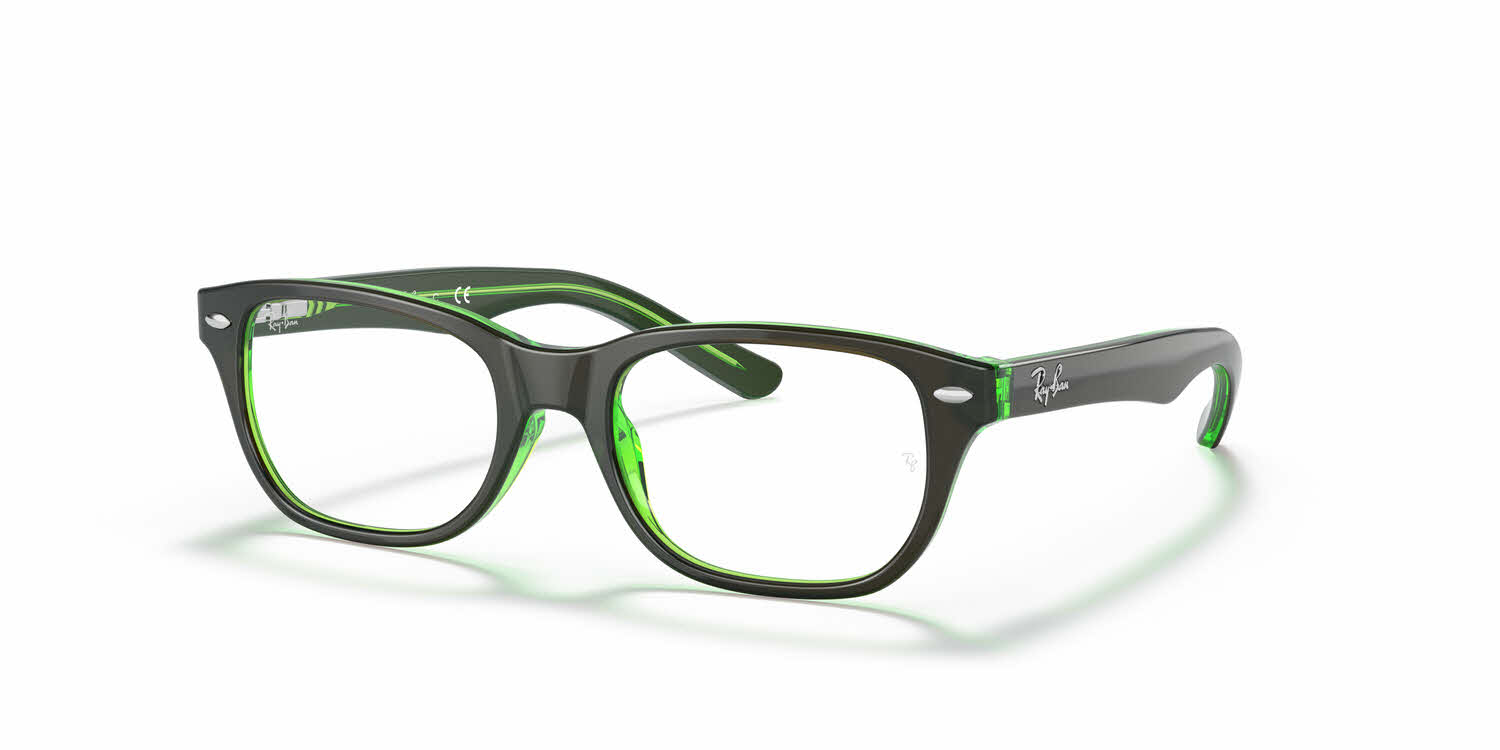  clear lens/top brown on green fluo