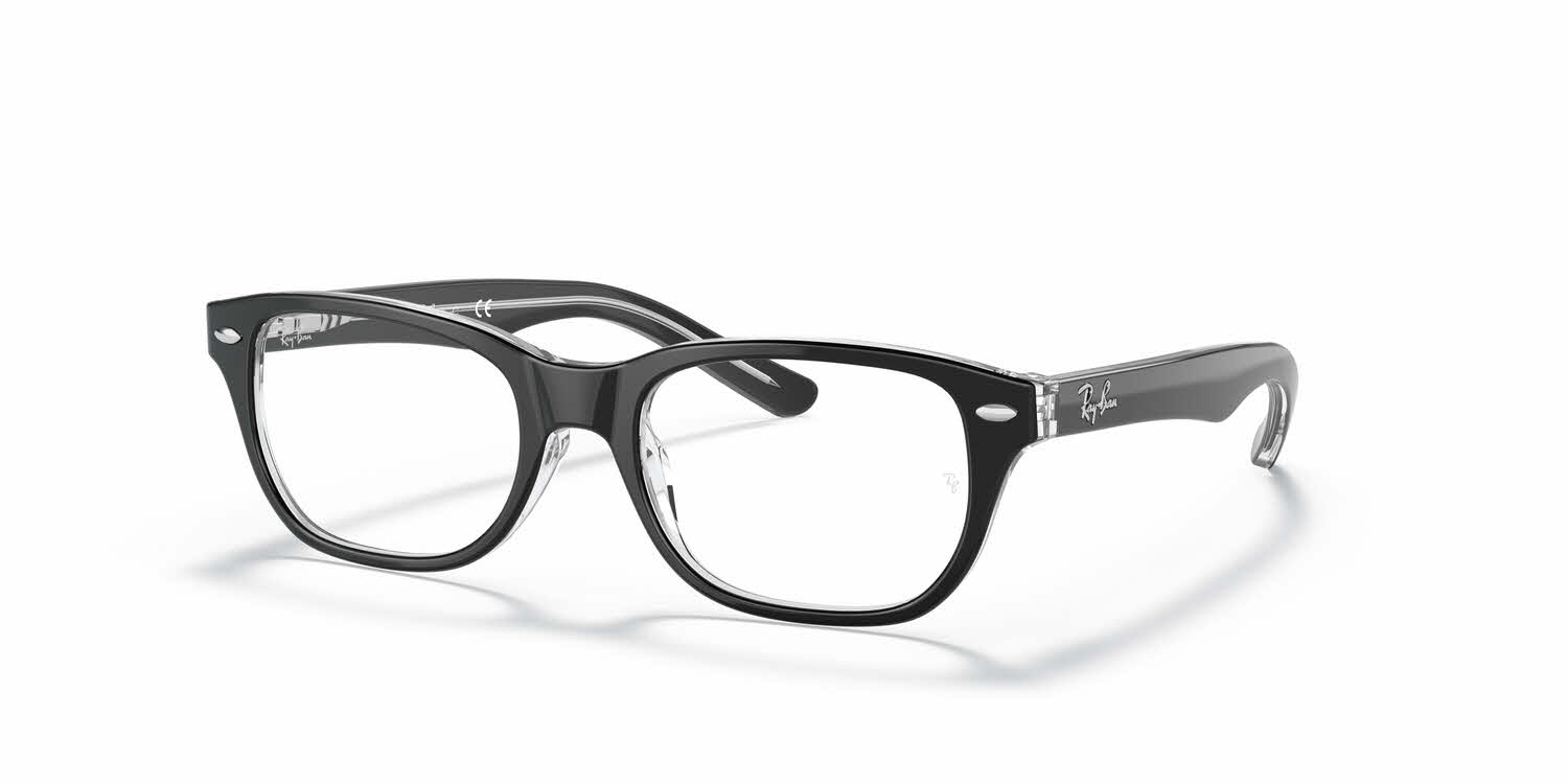  clear lens/top black on transparent