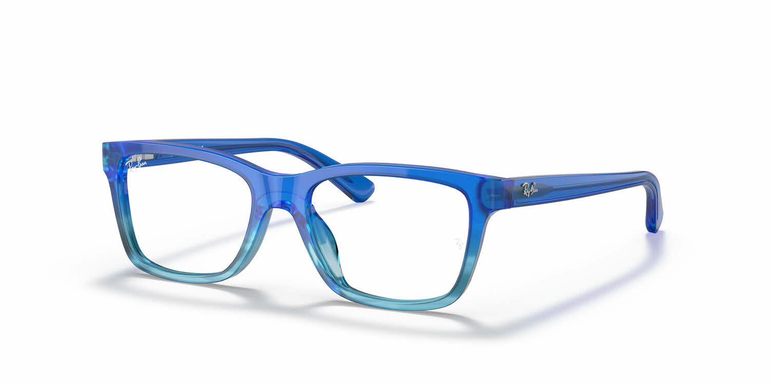  clear lens/blue striped gradient