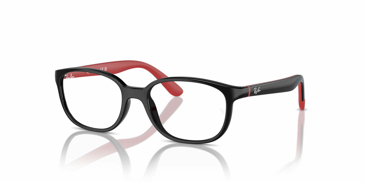  clear lens/black on red