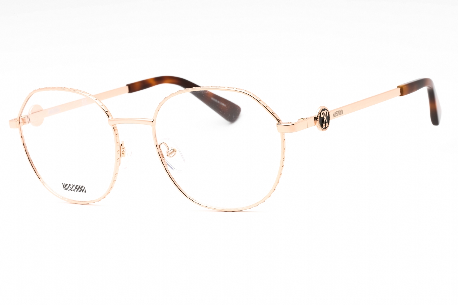  clear demo lens/gold copper