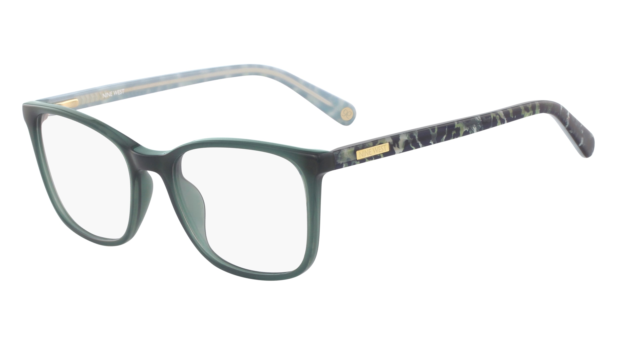  clear lenses/milky emerald
