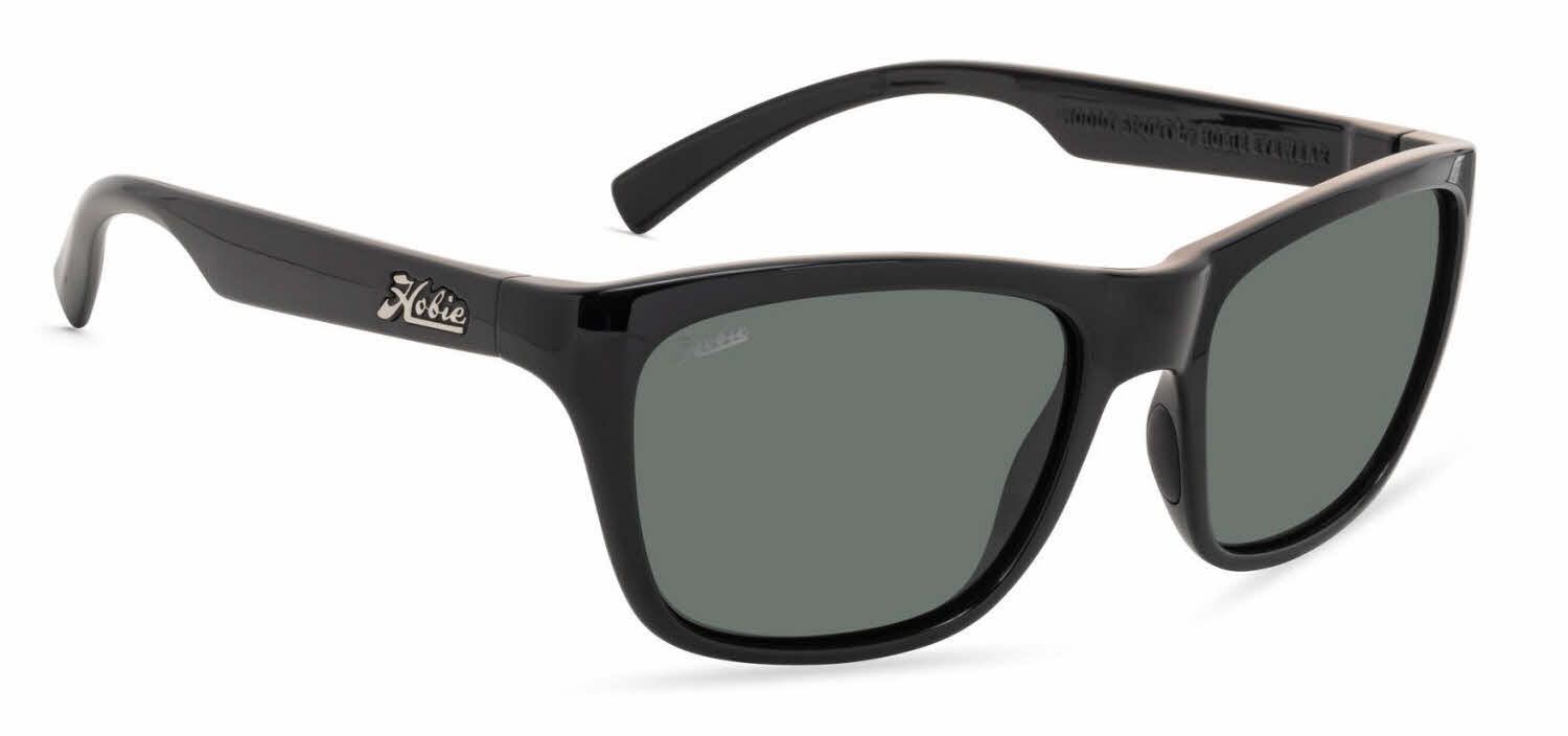  grey polarized pc lens/woody sport shiny black frame