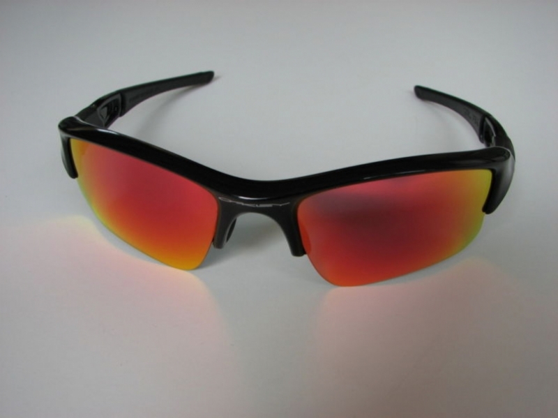  ruby red polarized/polished jet black