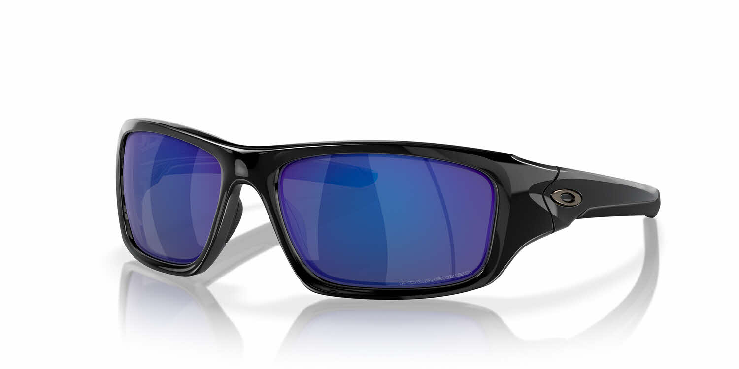  deep blue iridium polarized lens/polished black