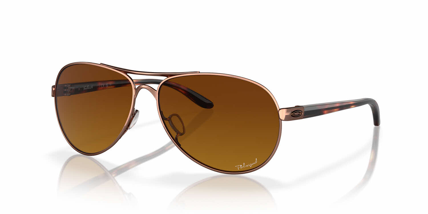  brown gradient polarized lens/rose gold