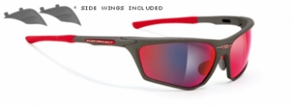 CLEARANCE RUDY PROJECT ZYON GRAPHITE-MULTILASER-RED-LENS