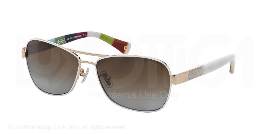  brown gradient polarized/gold/white legacy stripe