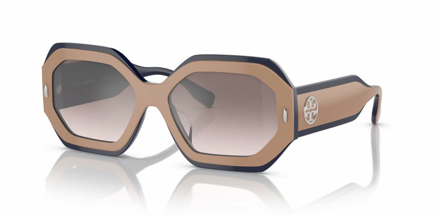  clear gradient grey mirror silver lens/navy beige