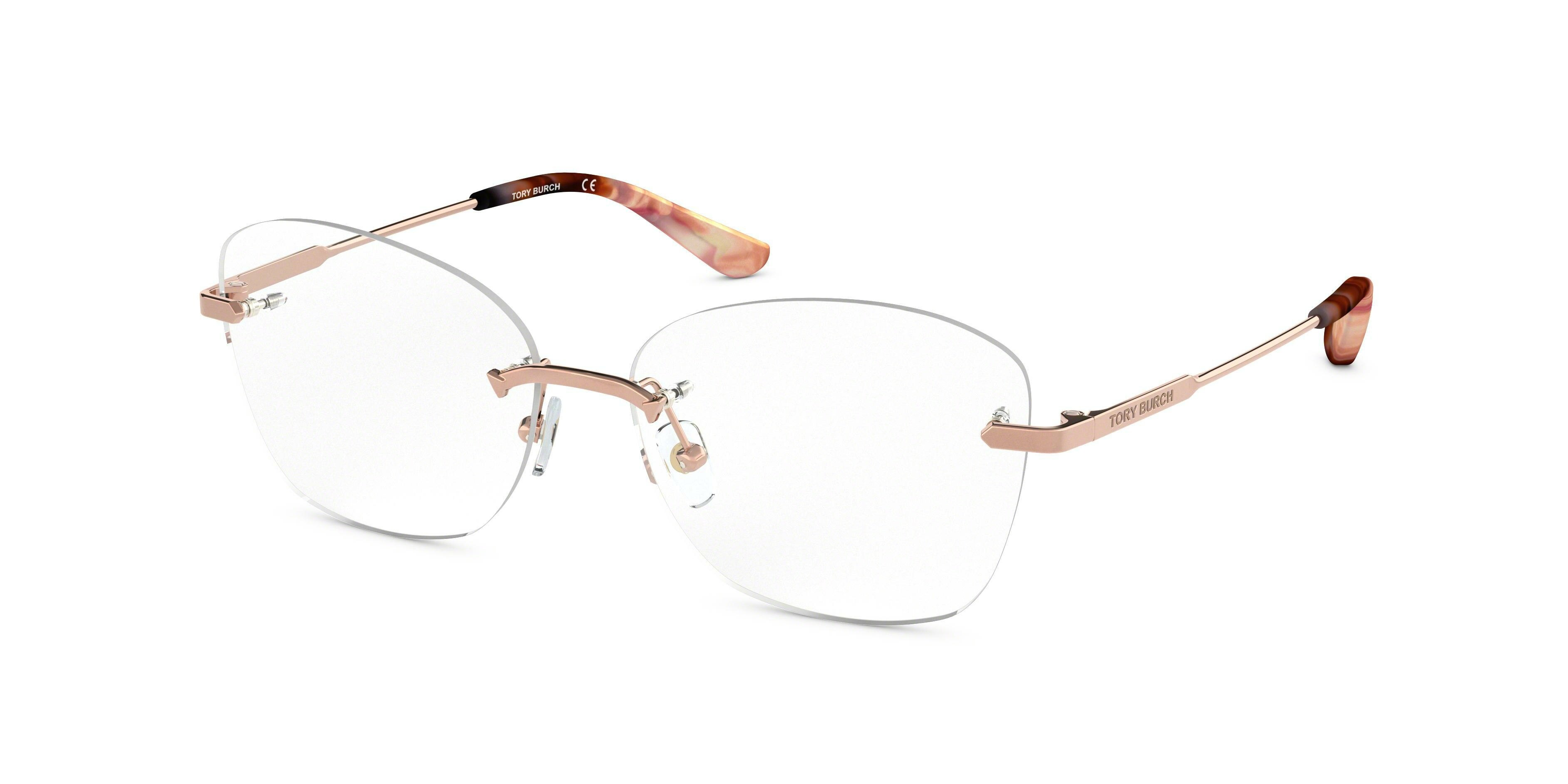  clear/rose gold
