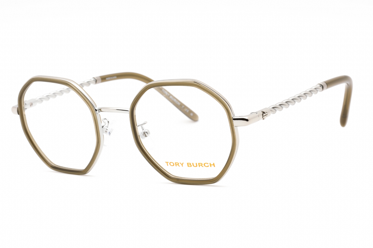  clear demo lens/milky olive