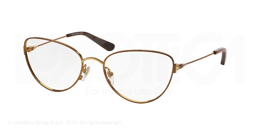  clear/satin chocolate gold