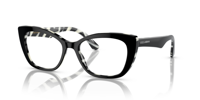  demo lens/top black on zebra