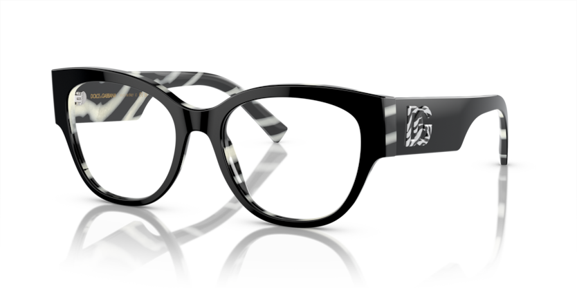  demo lens/black on zebra