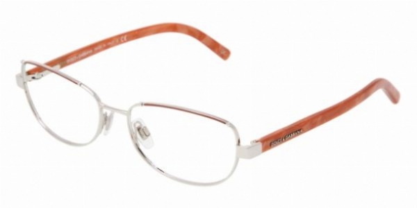  clear/orange marble silver