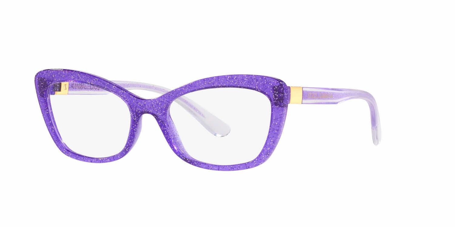  clear lens/violet glitter