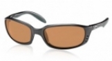 COSTA DEL MAR BRINE 400 BLACK-MATTE-AMBER-GLASS-400