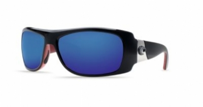  black/coral frame blue mirror glass w586