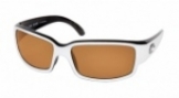 COSTA DEL MAR CABALLITO 400 WHT-BLK-AMBER-GLASS-400