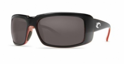  black/coral frame dark gray glass