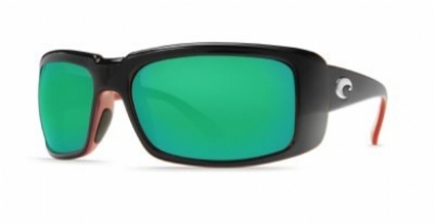  black/coral frame green mirror glass