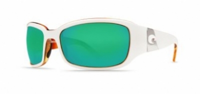  white/tortoise frame green mirror glass w580