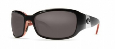  black /coral frame dark gray glass