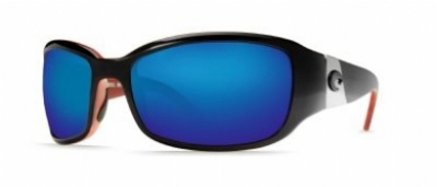  black/coral frame blue mirror glass w617