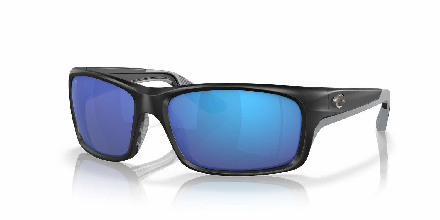  blue mirror 580g lightwave polarized glass lens/matte black
