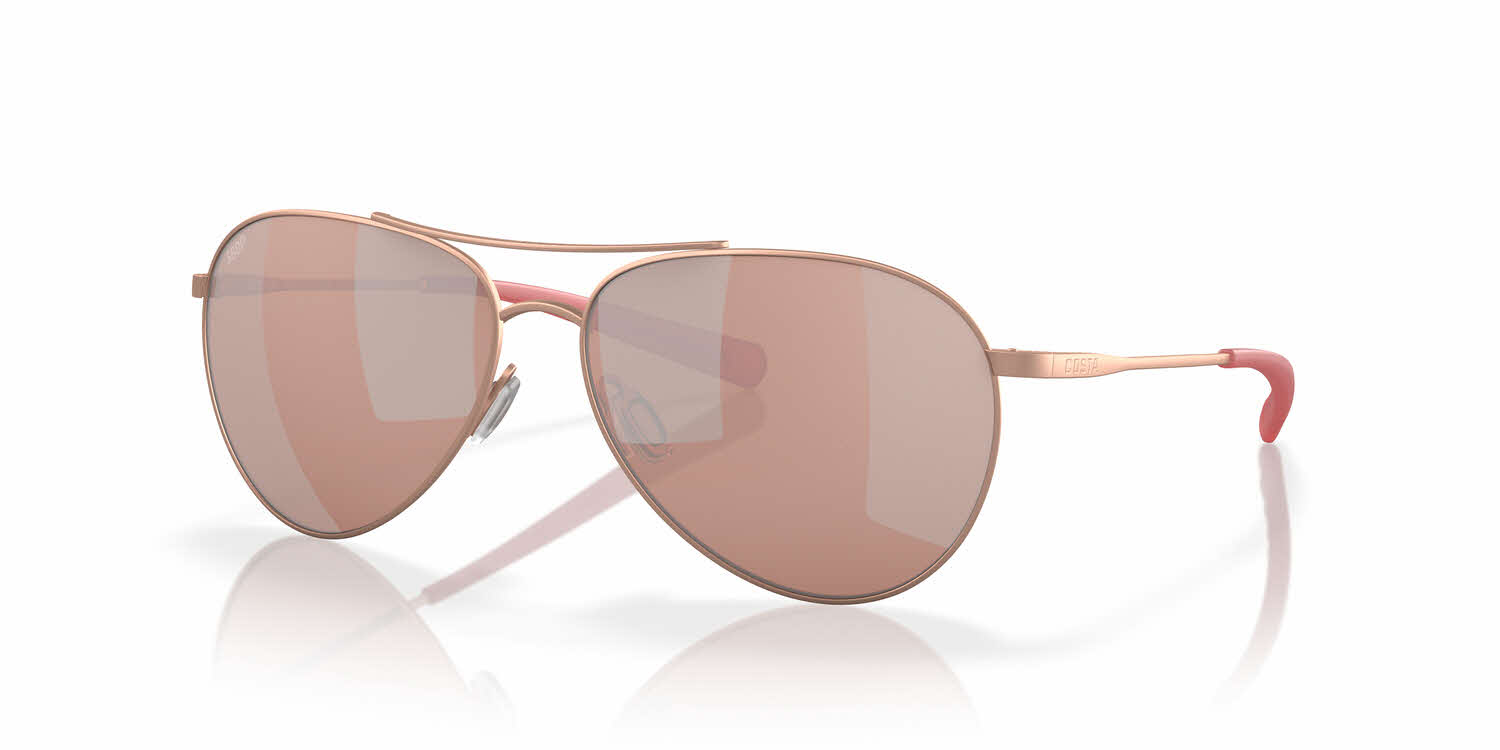  copper silver mirror 580p polarized polycarbonate/satin rose gold