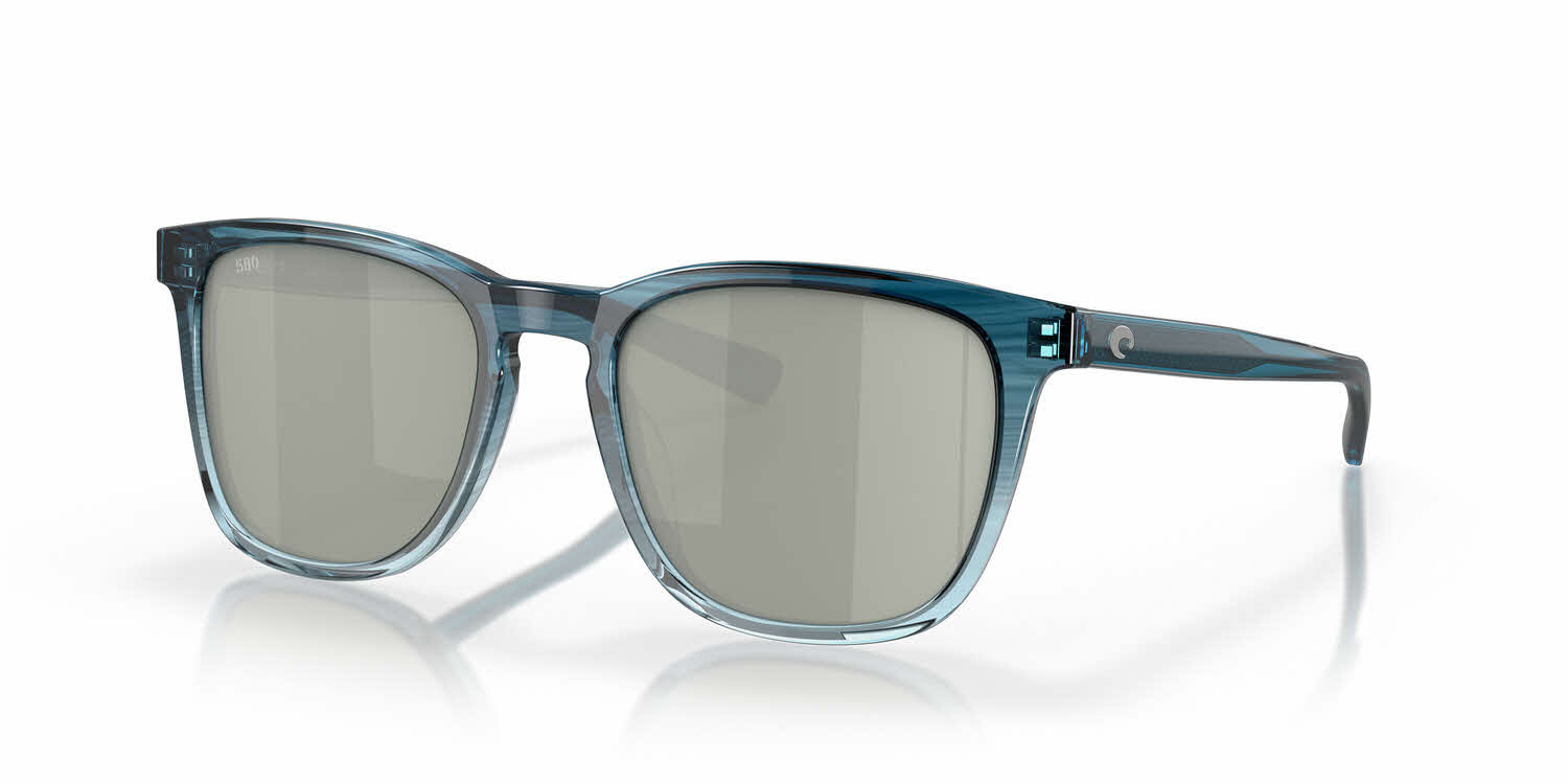  gray with silver mirror 580g lightwave polarized glass/shiny deep teal fade