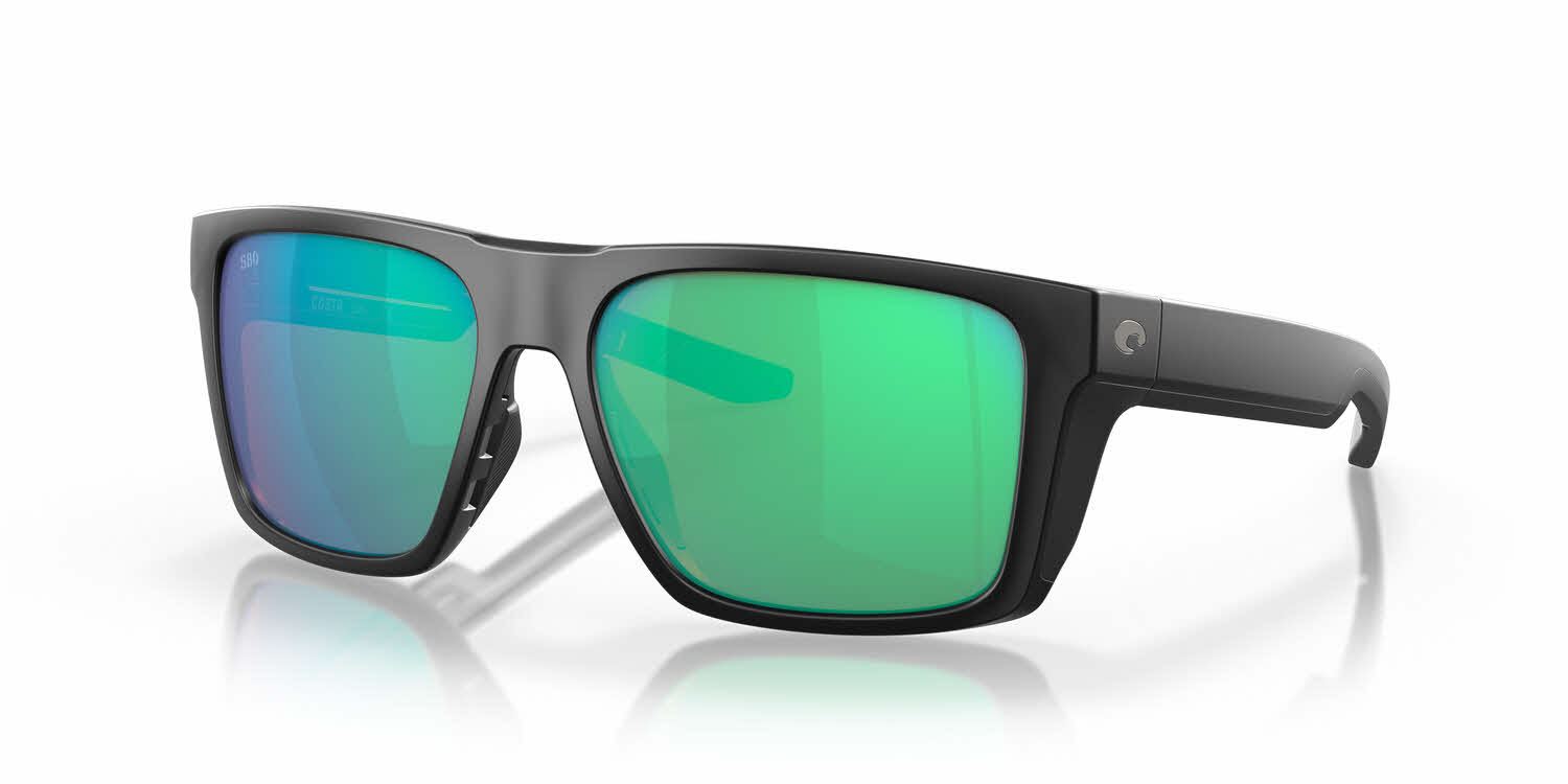  green mirror 580g lightwave polarized glass lens/matte black