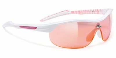  white custom frame/bi chromic pink lenses