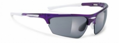  girl crystal purple frame/ smoke lenses