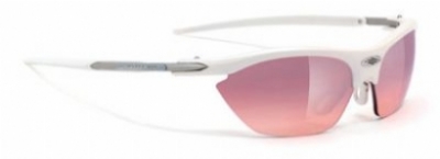  white pearl frame/bi chromic pink lenses