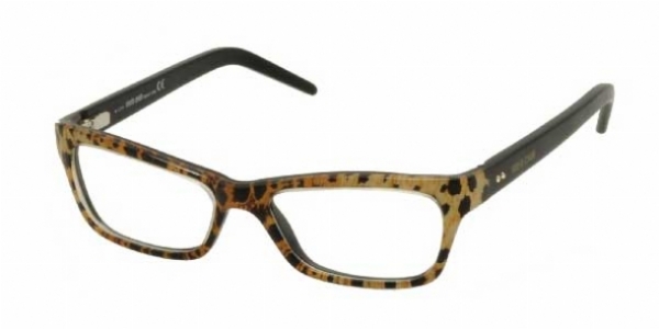  clear/leopard dark brown