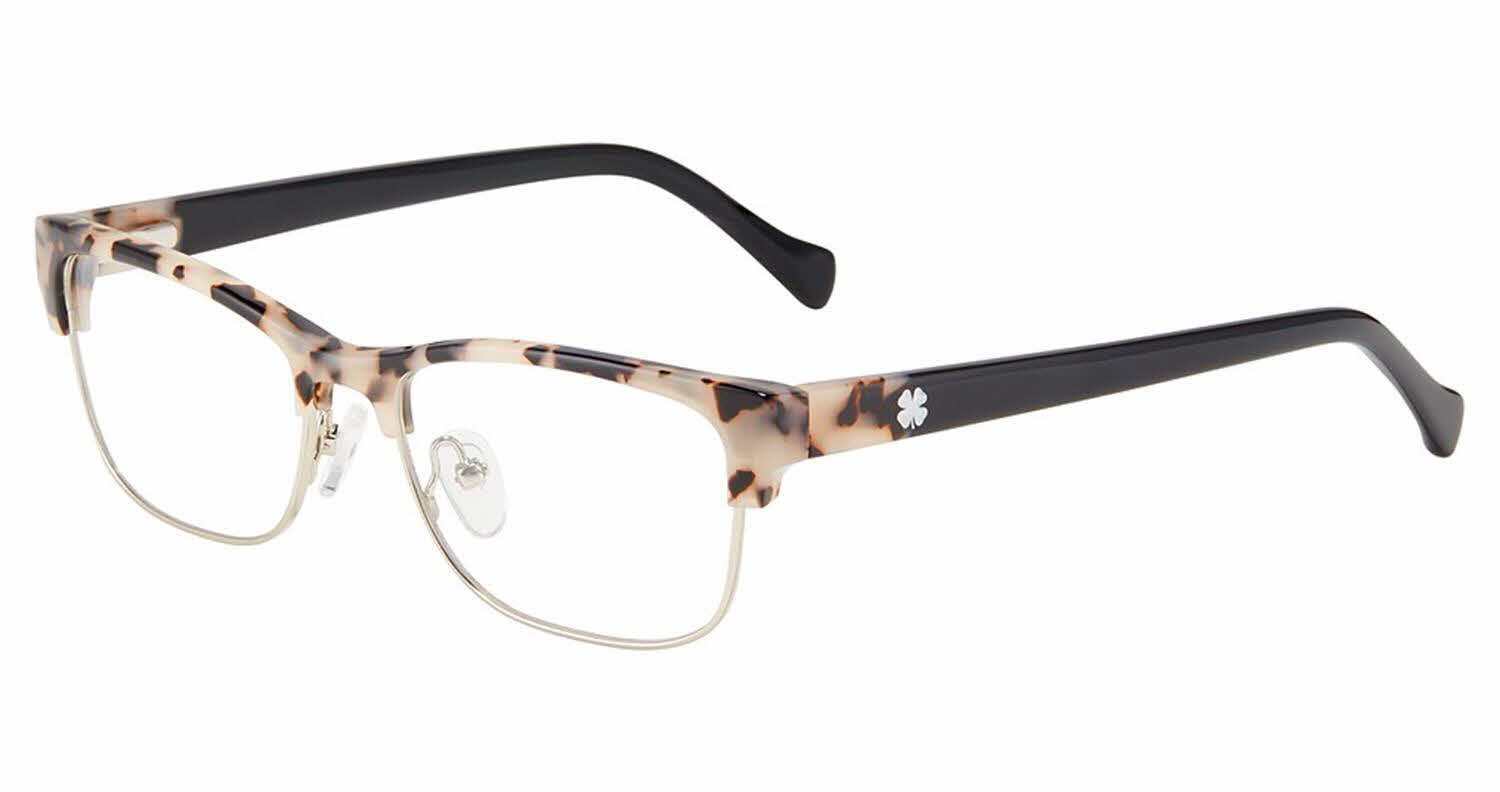  clear lens/white tortoise