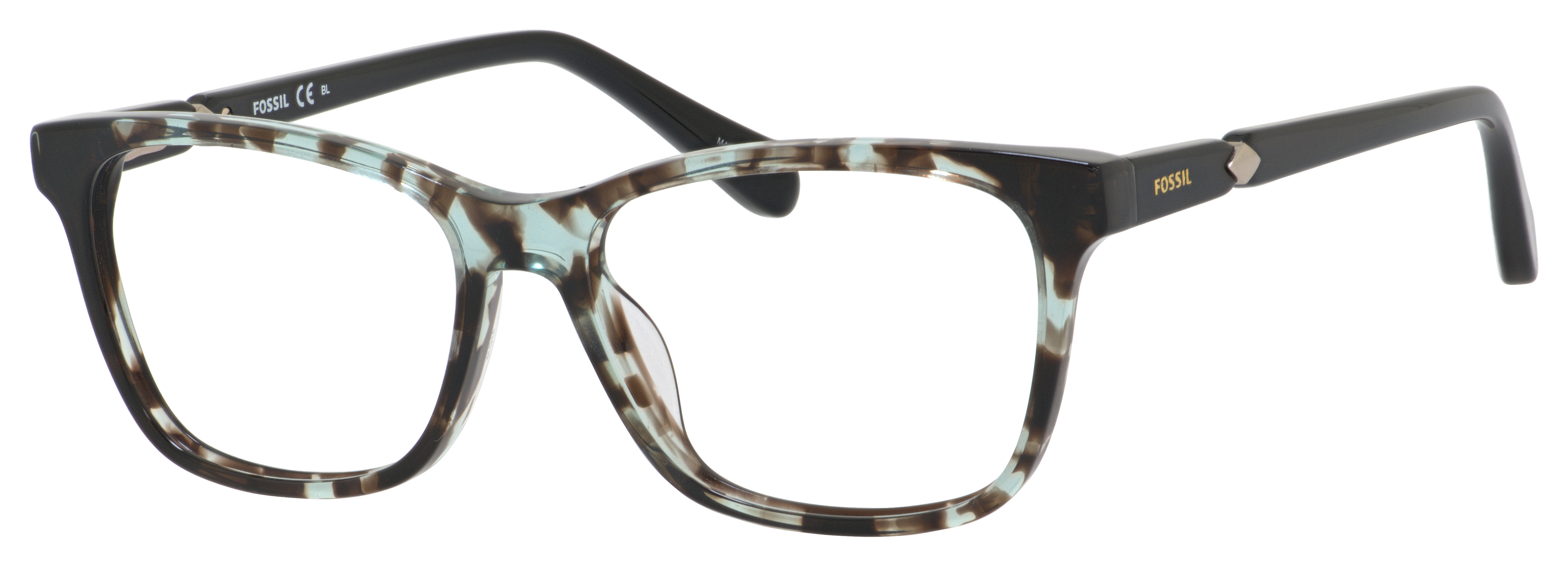  clear/havana green black