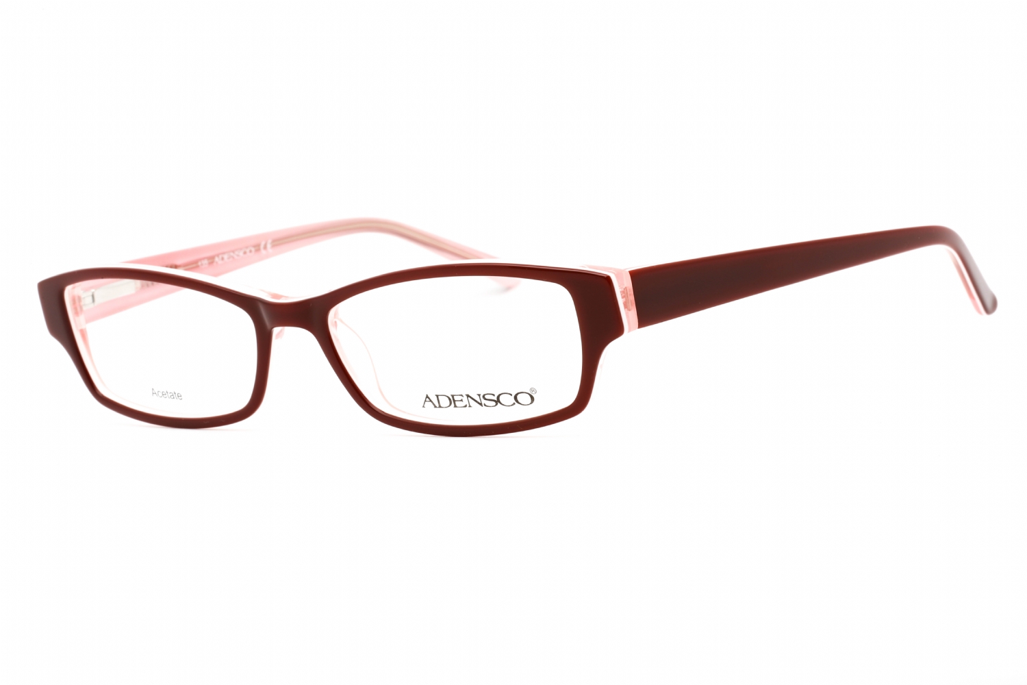  clear lens/burgundy pink