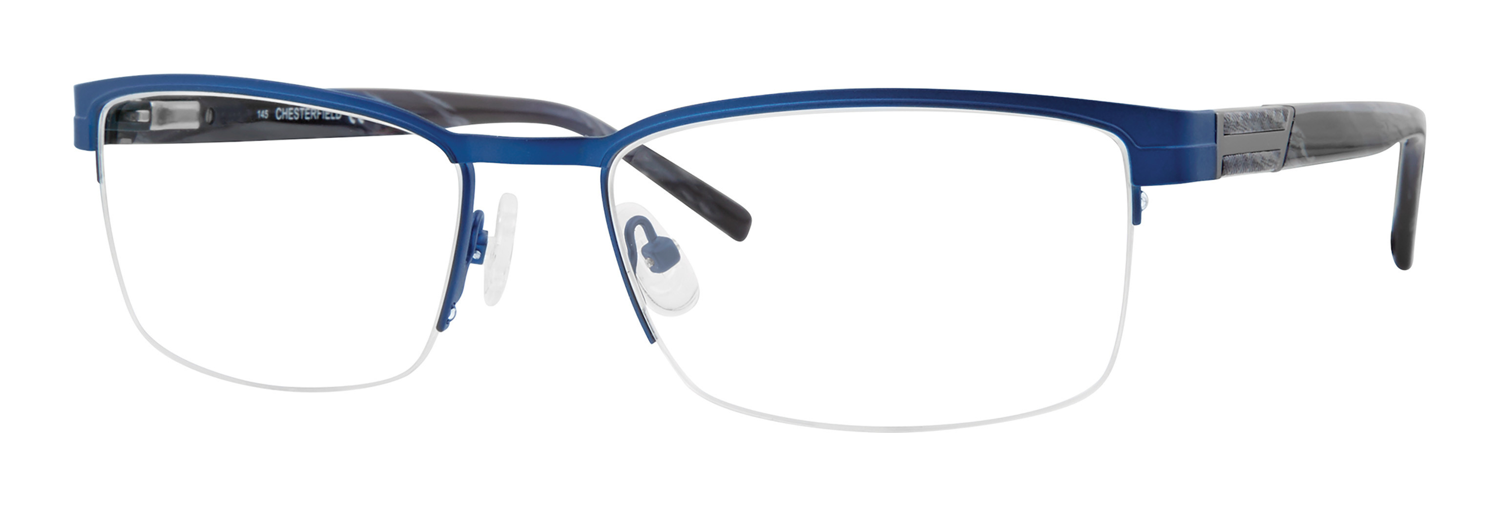  clear/matte blue