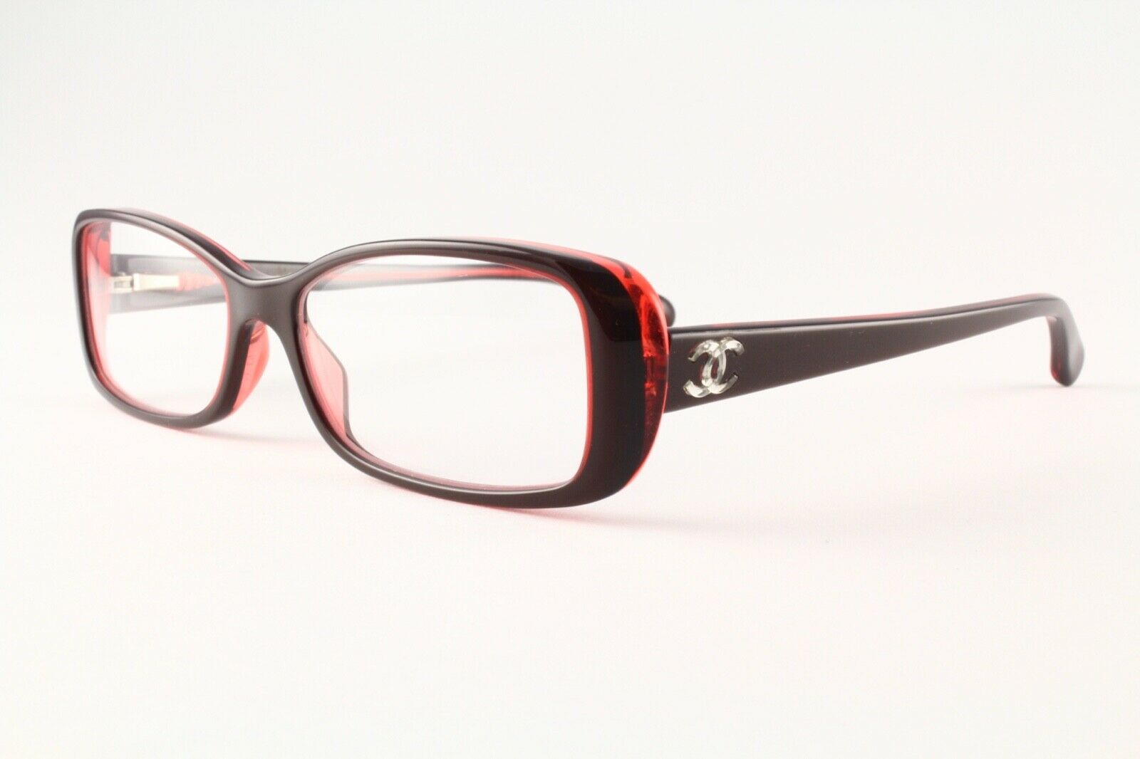  clear lens / dark red