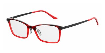  clear/red havana black