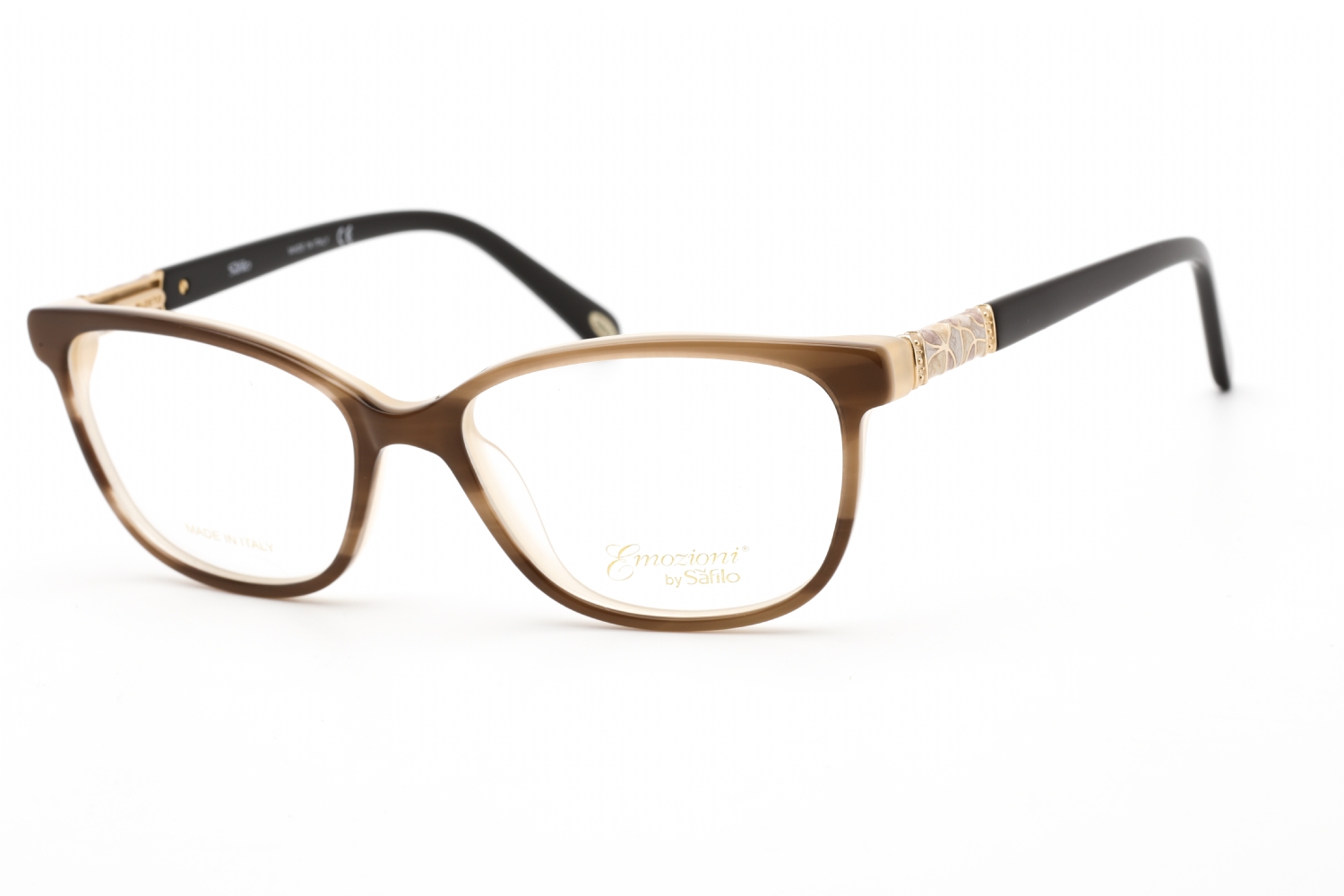  clear lens/brown horn