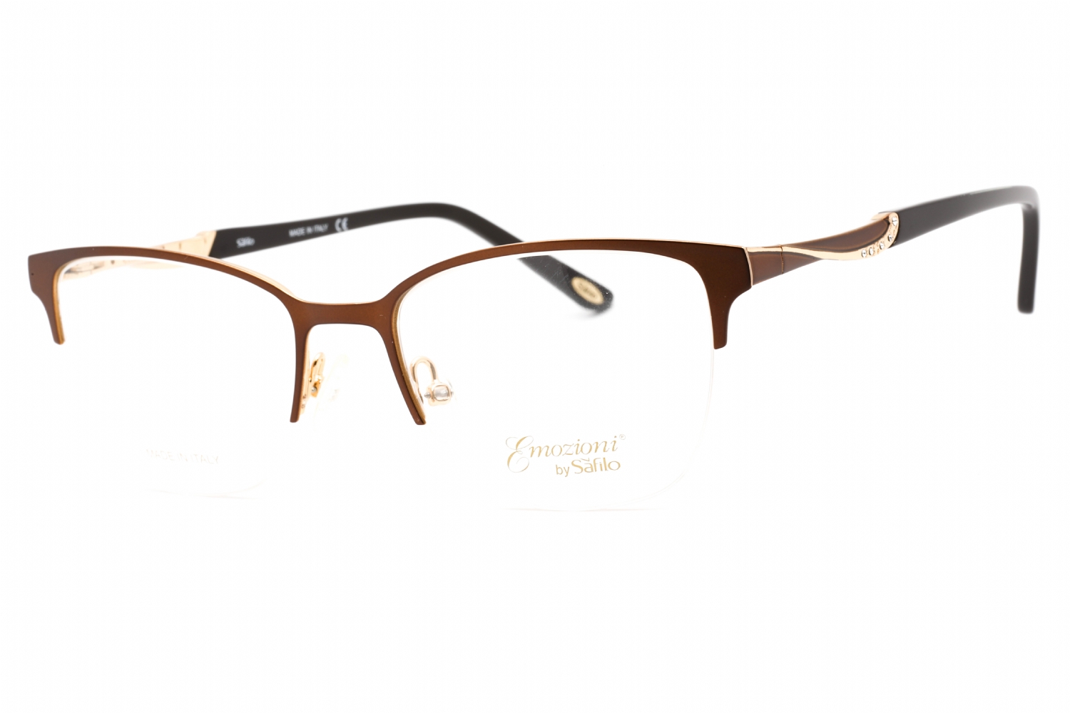  clear demo lens/brown gold