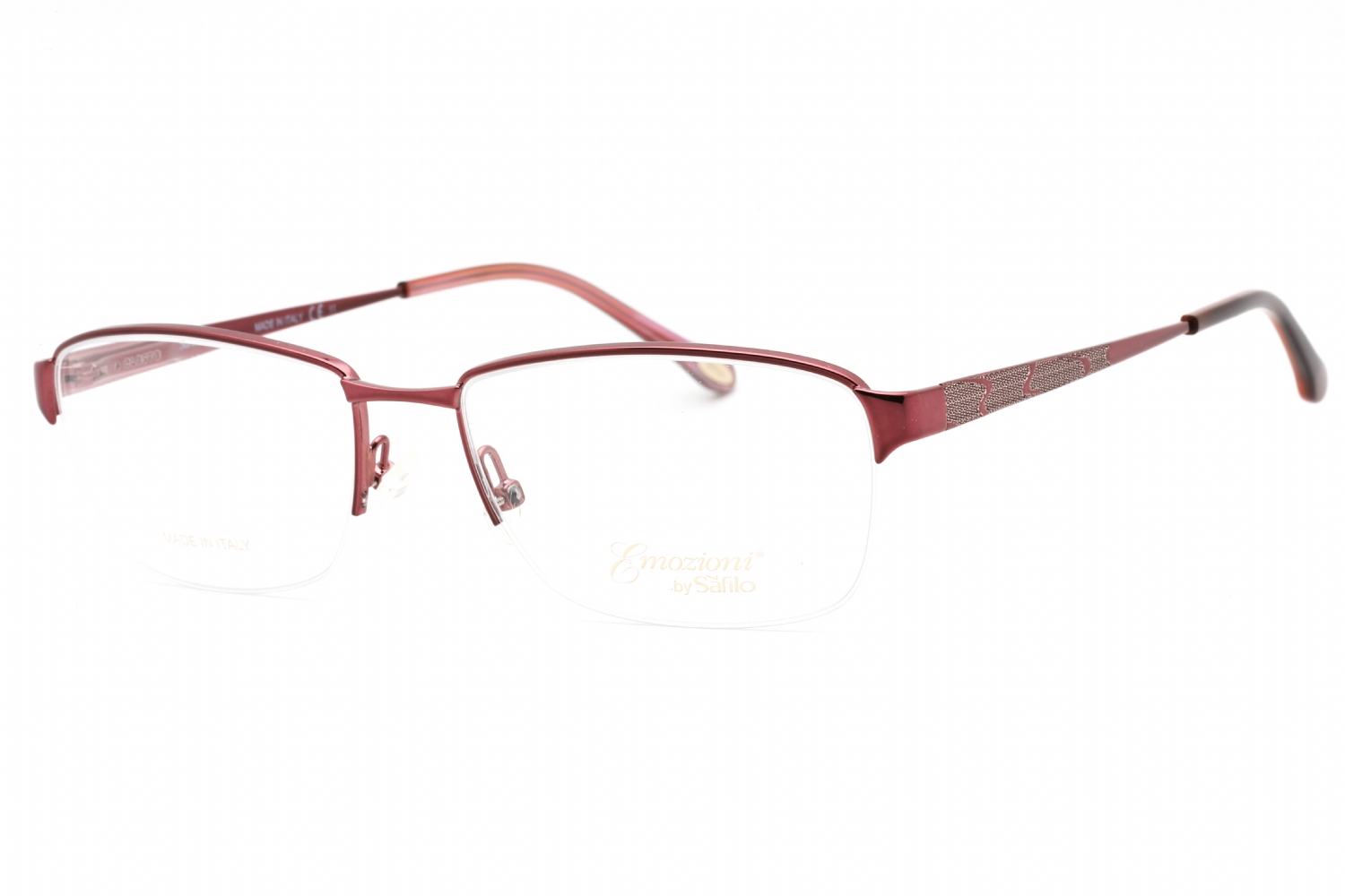  clear demo lens/plum burgundy